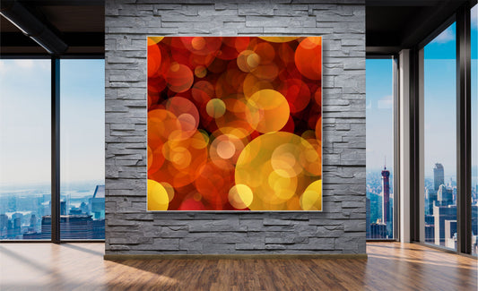 WANDBILDER ALURAHMEN ABSTRAKTE BILDER WOHNZIMMER 150x150 KREISE KUNST