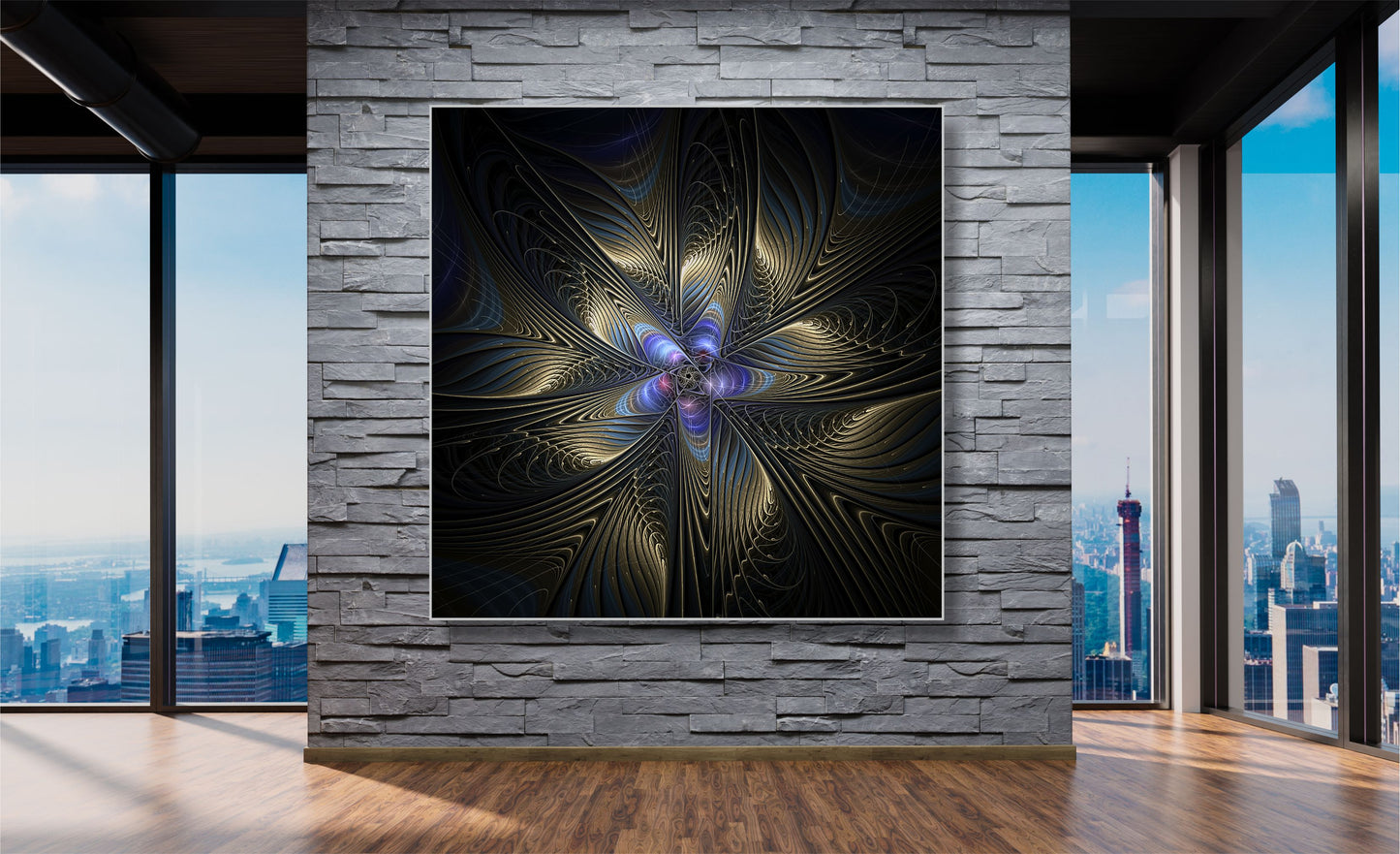 WANDBILDER MIT RAHMEN ABSTRAKT BILDER XXL MODERN WOHNZIMMER STERN DIGITAL