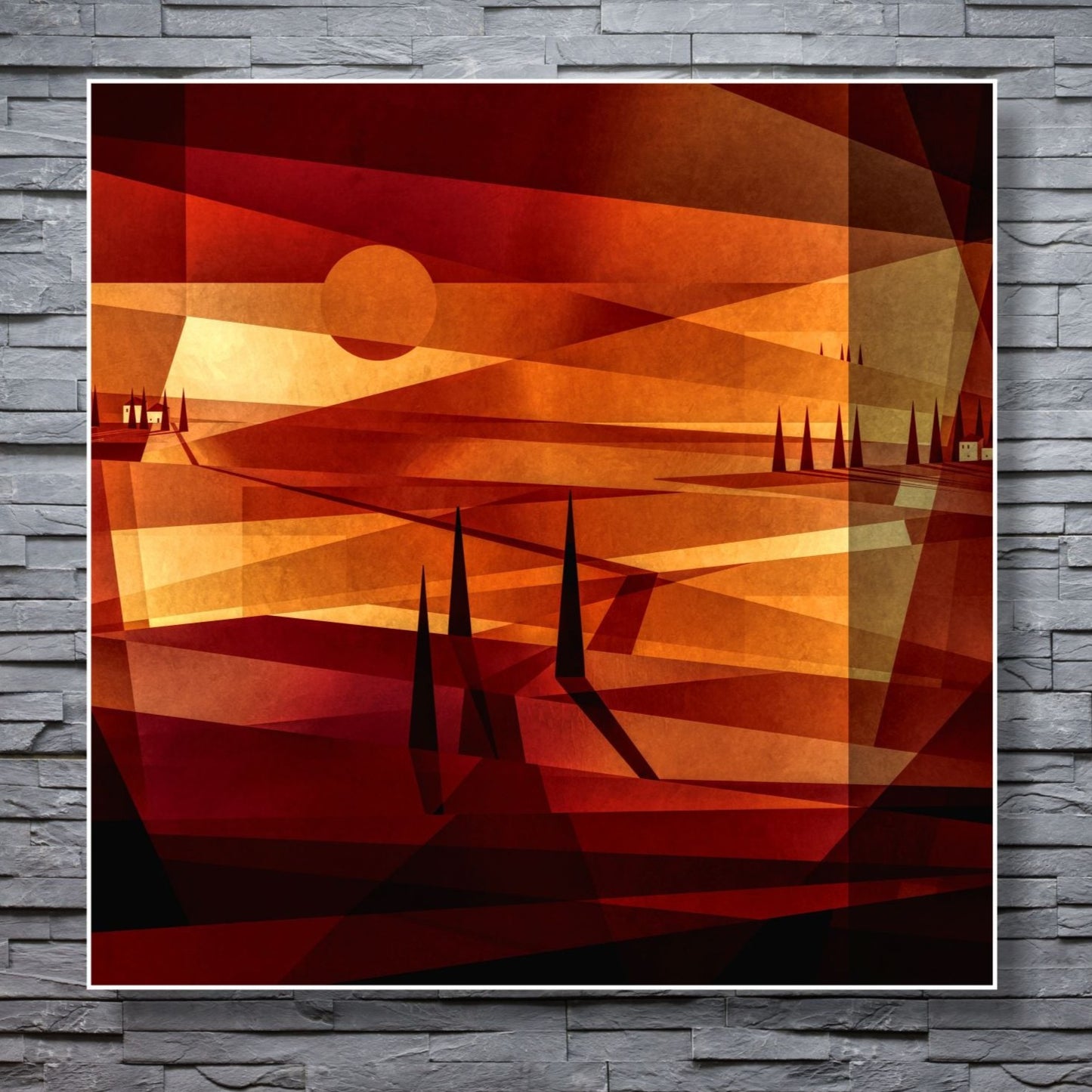 WANDBILDER MIT RAHMEN ABSTRAKT BILDER XXL MODERN WOHNZIMMER MALEREI NATUR