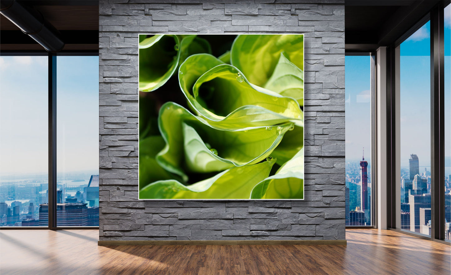 WANDBILDER ALURAHMEN NATUR BILDER WOHNZIMMER 150x150 BLÄTTER PFLANZE