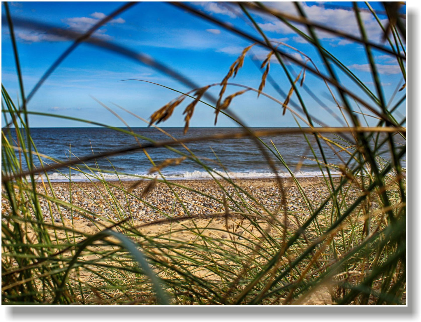 WANDBILDER MIT RAHMEN BILDER XXL MODERN WOHNZIMMER NATUR STRAND KIES