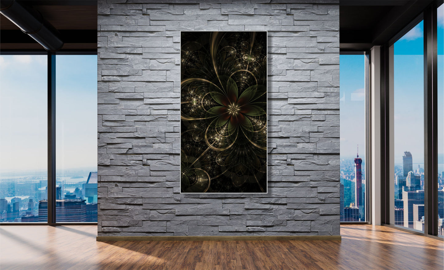 WANDBILDER MIT RAHMEN ABSTRAKT BILDER XXL MODERN WOHNZIMMER BLUME