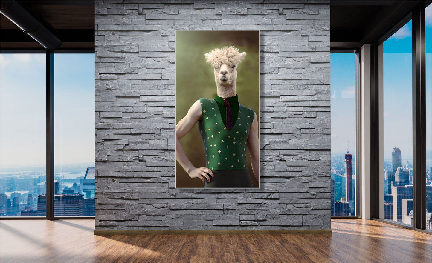 WANDBILDER ALURAHMEN XXL ABSTRAKT BILDER WOHNZIMMER 80x150 ALPAKA MENSCH