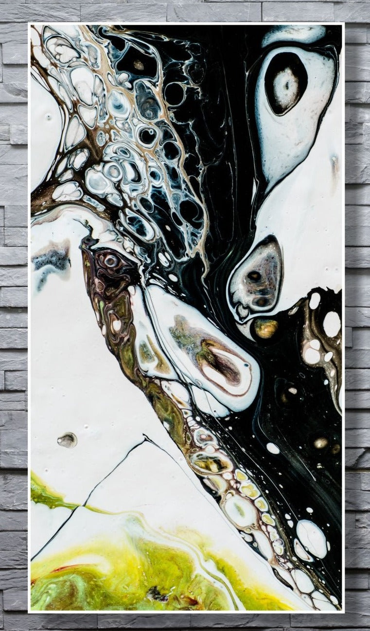 WANDBILDER XXL ALURAHMEN ABSTRAKTE BILDER WOHNZIMMER 80x150 LIQUID DESIGN
