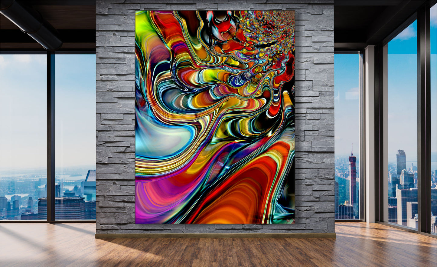 WANDBILDER MIT RAHMEN ABSTRAKT BILDER XXL MODERN WOHNZIMMER KUNST LIQUID