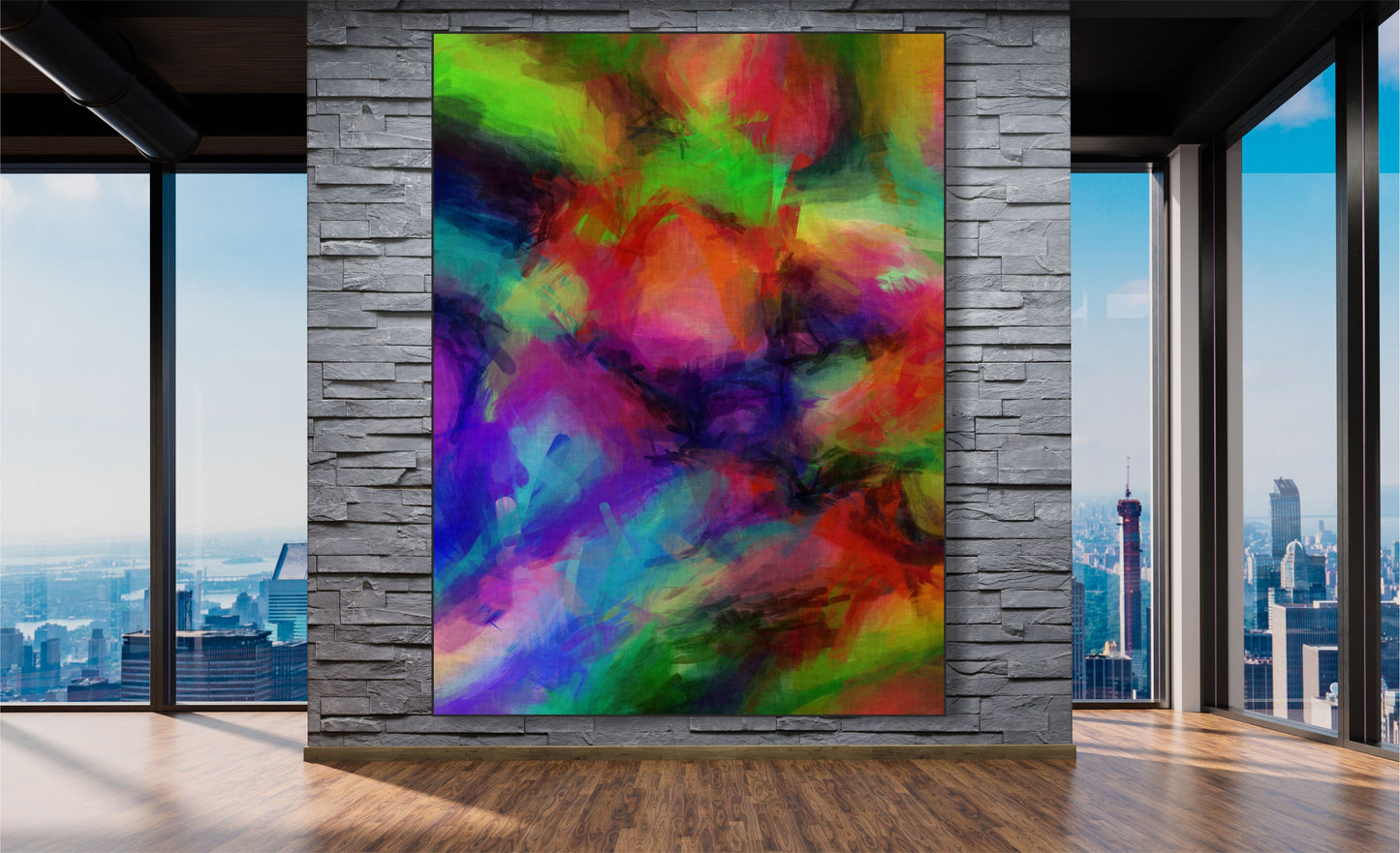WANDBILDER MIT RAHMEN ABSTRAKT BILDER XXL MODERN WOHNZIMMER FARBKUNST