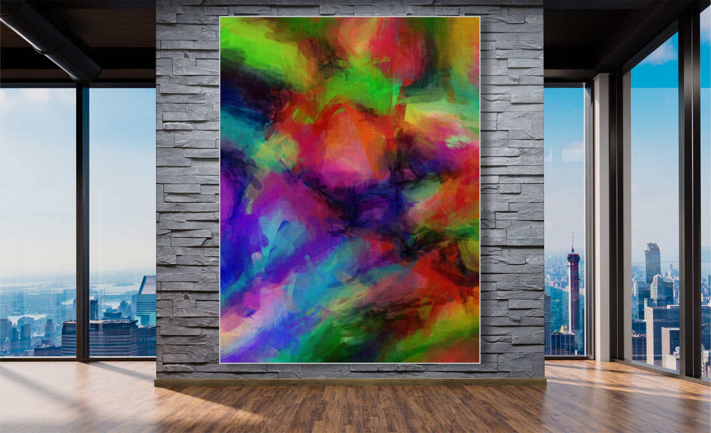 WANDBILDER MIT RAHMEN ABSTRAKT BILDER XXL MODERN WOHNZIMMER FARBKUNST