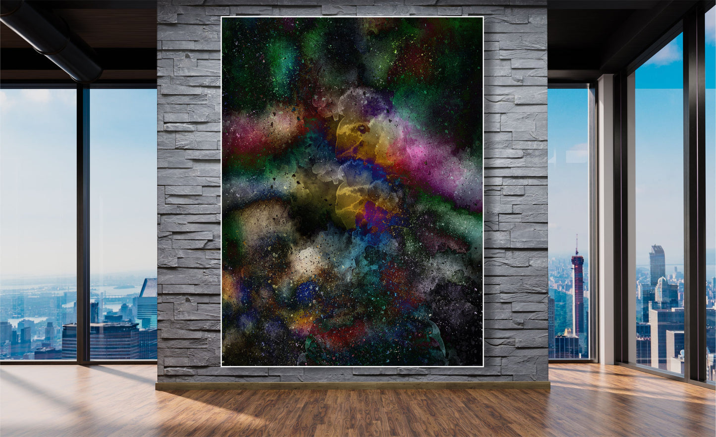 WANDBILDER MIT RAHMEN ABSTRAKT BILDER XXL MODERN WOHNZIMMER KUNST BLACK