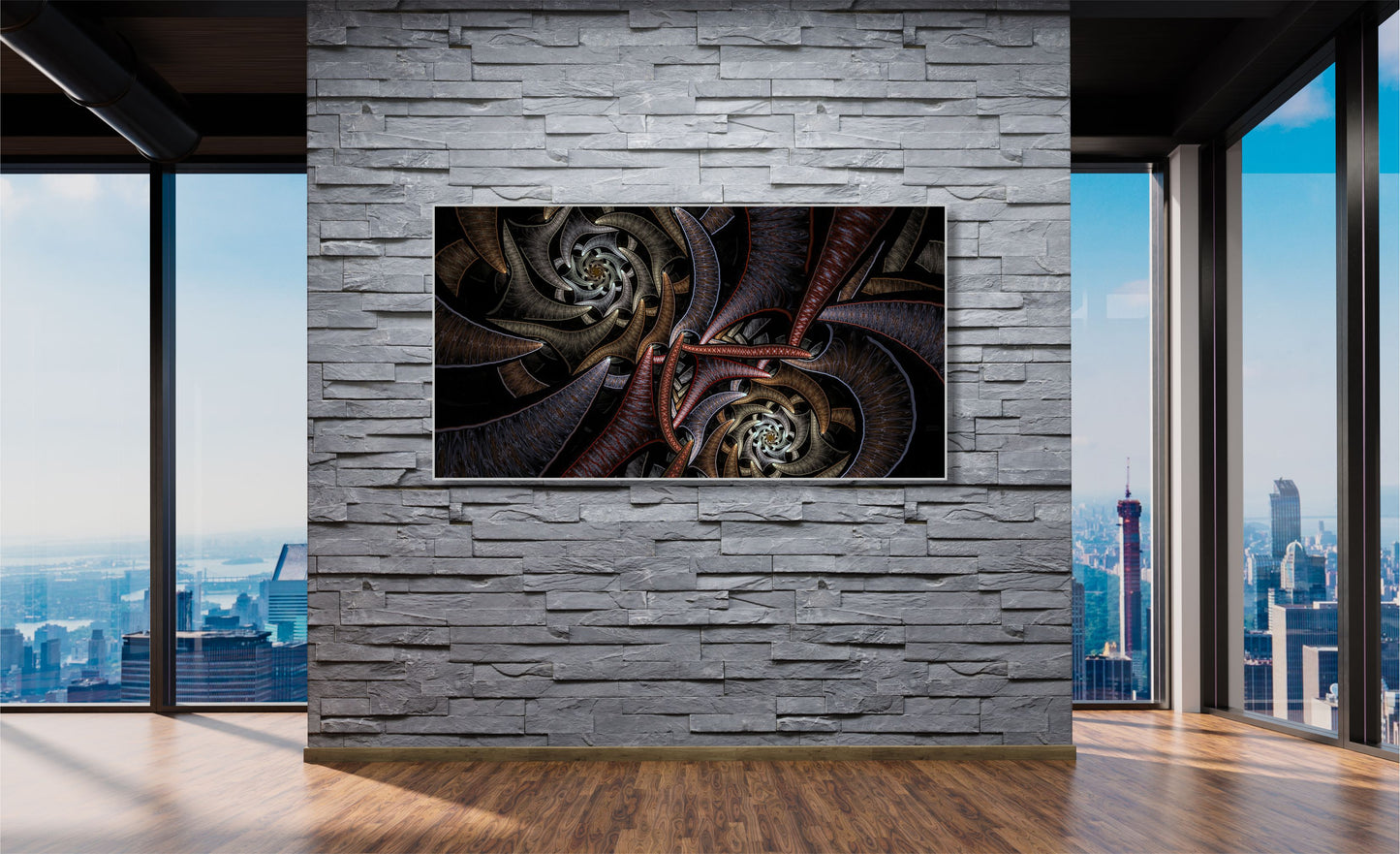 WANDBILDER ALURAHMEN ABSTRAKTE BILDER WOHNZIMMER 150x80 DESIGN FANTASIE