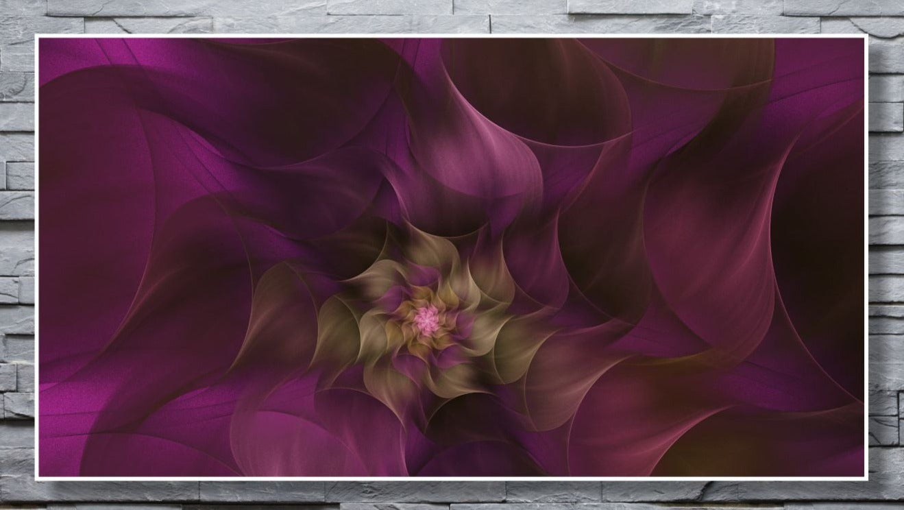 WANDBILDER ALURAHMEN XXL ABSTRAKTE BILDER WOHNZIMMER 150x80 VIOLETT DIGITAL