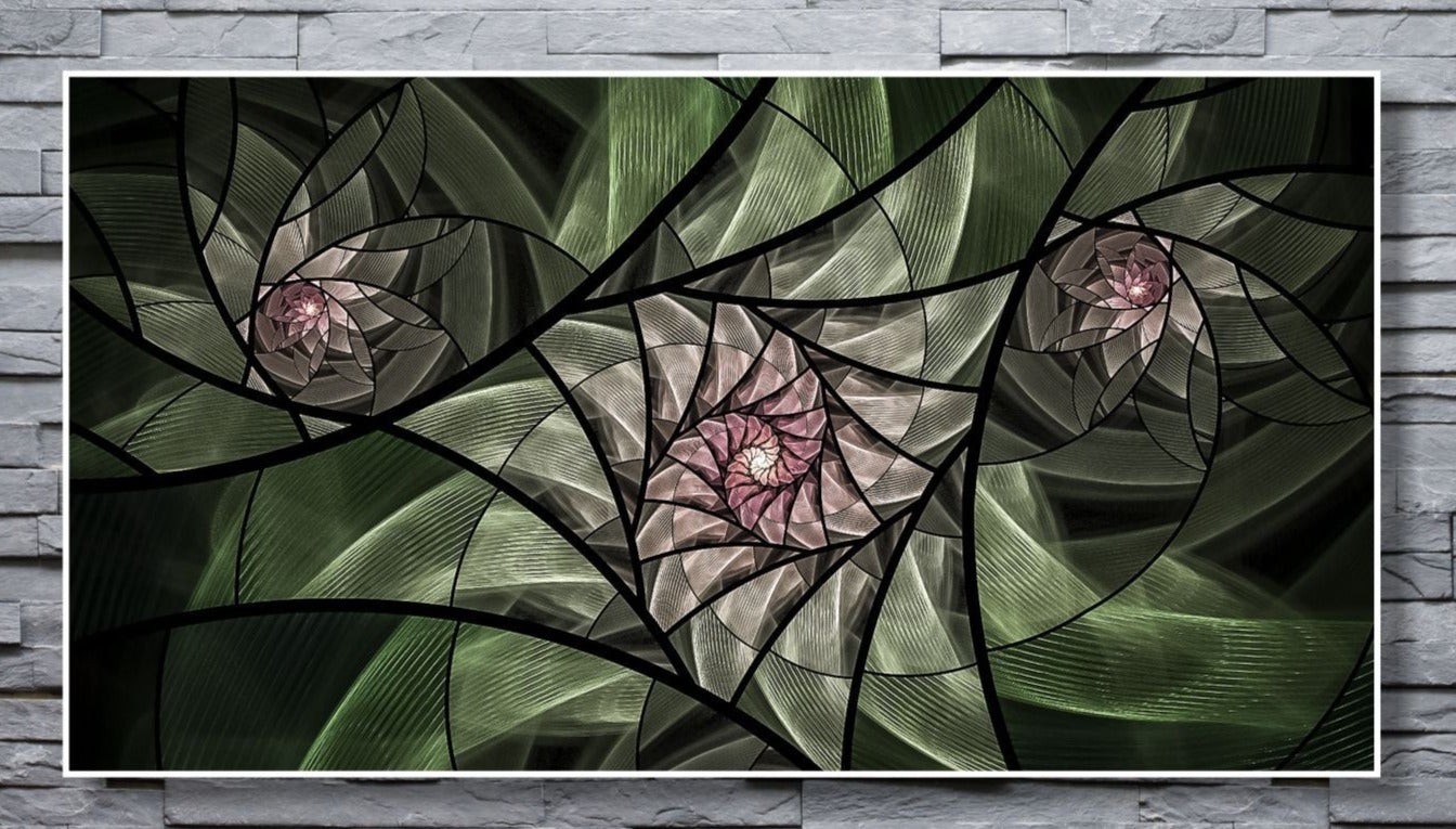 WANDBILDER ALURAHMEN XXL ABSTRAKTE BILDER WOHNZIMMER 150x80 BLUMEN BLÜTE