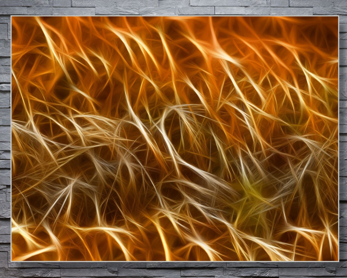 WANDBILDER MIT RAHMEN ABSTRAKT BILDER XXL MODERN WOHNZIMMER DIGITAL GRAS