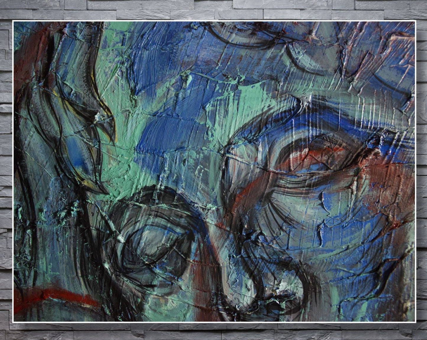 WANDBILDER MIT RAHMEN ABSTRAKT BILDER XXL MODERN WOHNZIMMER KUNST MENSCH