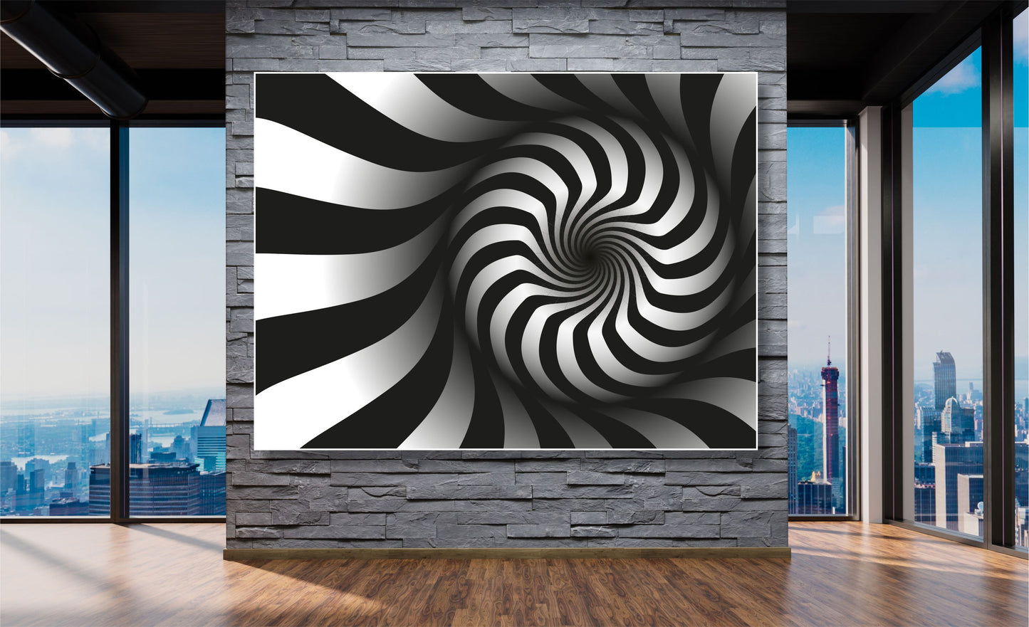 WANDBILD ALURAHMEN XXL 200x150 ABSTRAKTE BILDER WOHNZIMMER KUNST MODERN S/W