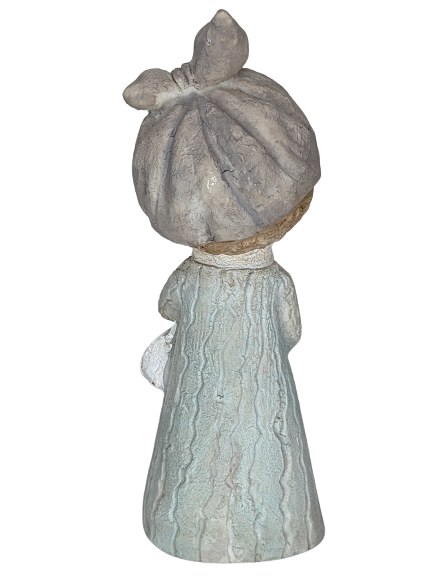 EXNER DEKO FIGUR SKULPTUR LADY CRIVA MIT KLEID HÖHE 22 cm MODERN ABSTRAKT