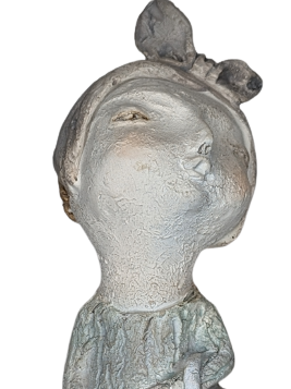 EXNER DEKO FIGUR SKULPTUR LADY CRIVA MIT KLEID HÖHE 22 cm MODERN ABSTRAKT