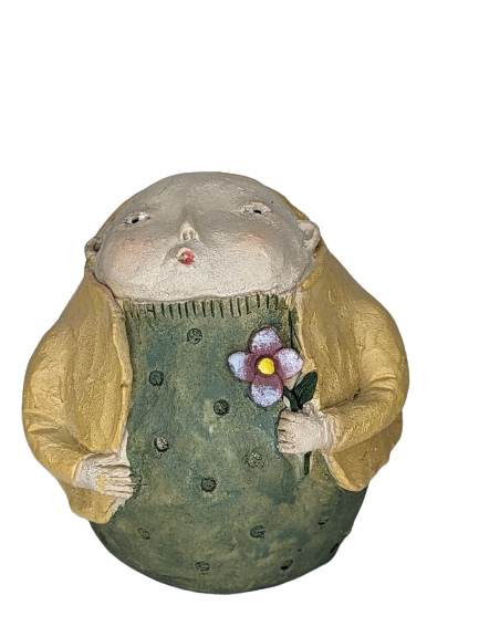 EXNER DEKO FIGUREN SKULPTUREN PAAR CRIVA STEHEND WITZIG HÖHE 15 cm MODERN
