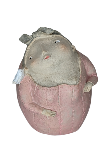 EXNER DEKO FIGUREN SKULPTUREN PAAR CRIVA STEHEND WITZIG HÖHE 15 cm MODERN