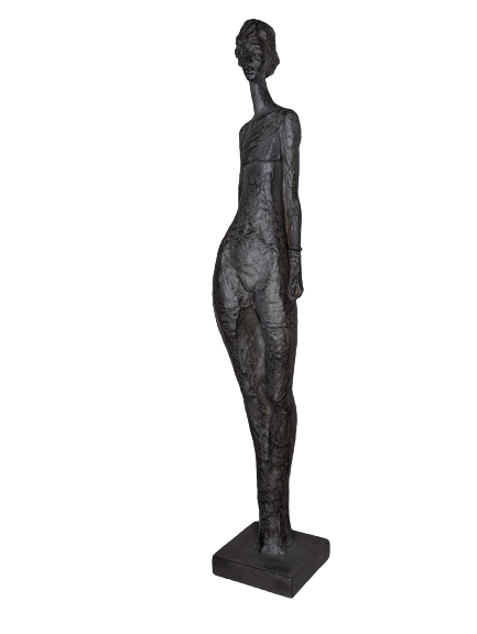 EXNER FRAUEN SKULPTUR DEKO FIGUR HILDA HÖHE 81 cm MODERN ABSTRAKT SCHWARZ