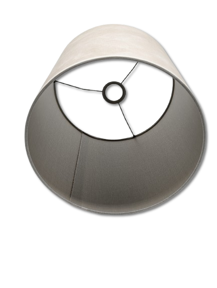 COLMORE LAMPENSHIRM RUND 30x30x30CM VELOUR BEIGE MODERN SCHLICHT