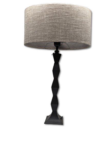 COLMORE LAMPENSHIRM OVAL 45x22x22 CM STOFF CHENILLE NATUR MODERN