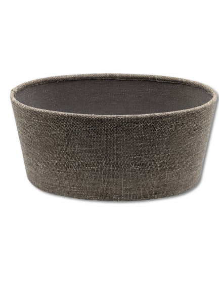 COLMORE LAMPENSHIRM OVAL 45x22x22 CM STOFF CHENILLE NATUR MODERN