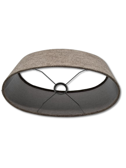 COLMORE LAMPENSHIRM OVAL 45x22x22 CM STOFF CHENILLE NATUR MODERN