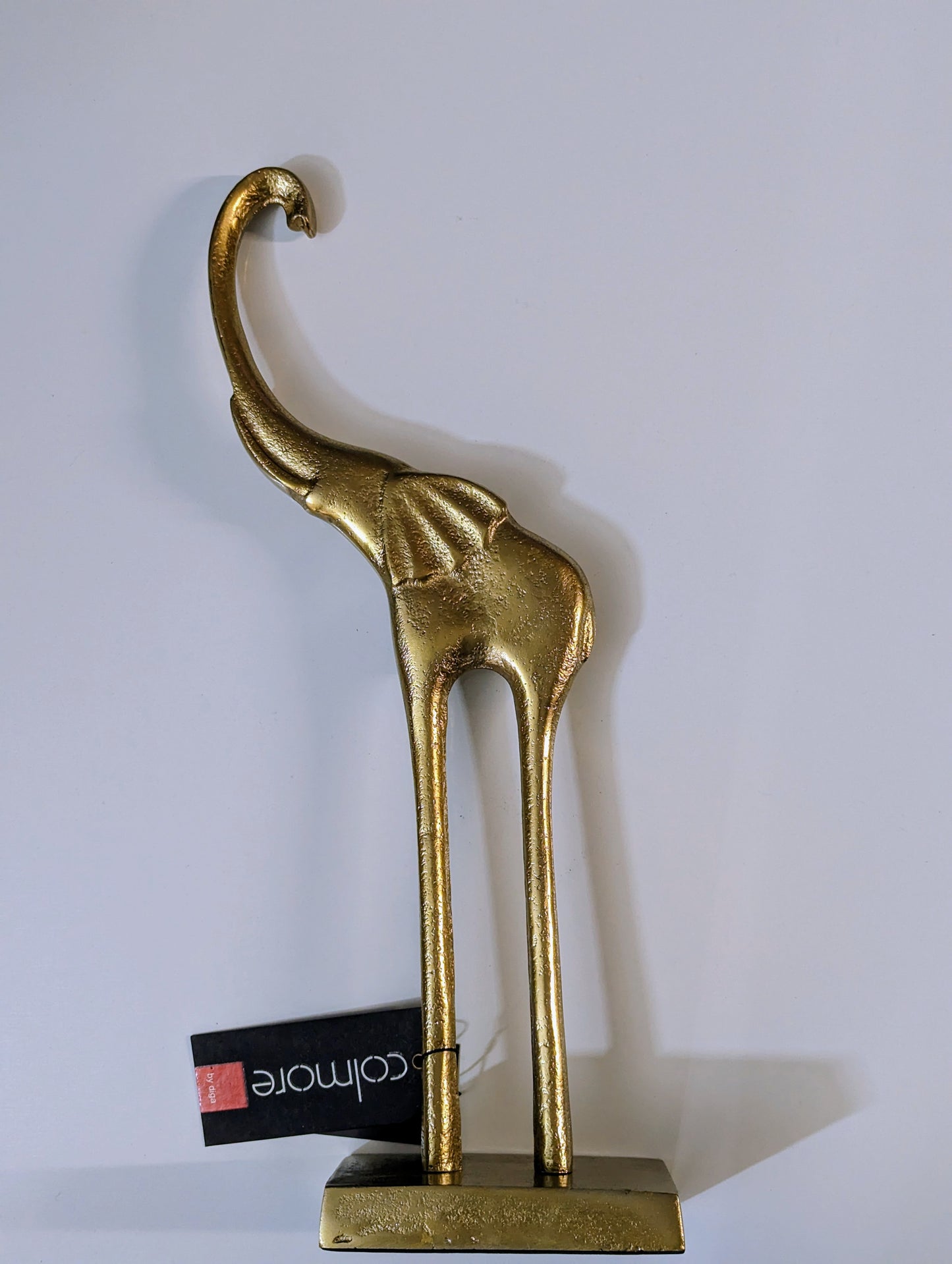 COLMORE Skulptur Elefant L H42 cm Elefant S H34 cm Alu Raw New Bronze Dekoration