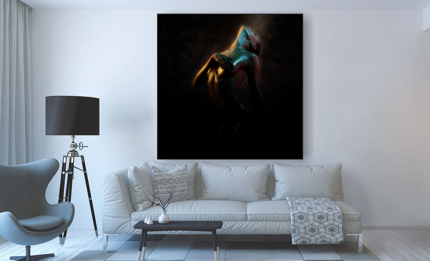 WANDBILDER MIT RAHMEN BILDER XXL MODERN WOHNZIMMER FRAU EROTIK FOTOGRAFIE