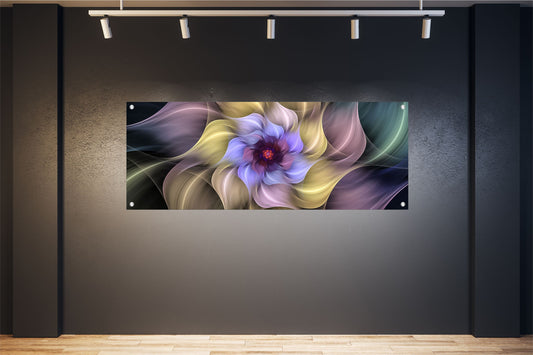 ABSTRAKTE WANDBILDER POSTER DEKO BILDER XXL 160x60 BLÜTE BUNT MODERN