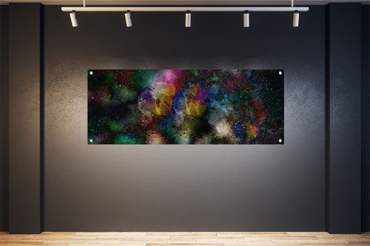ABSTRAKTE WANDBILDER POSTER DEKO BILDER XXL 160x60 KUNST BUNT UNIVERSUM