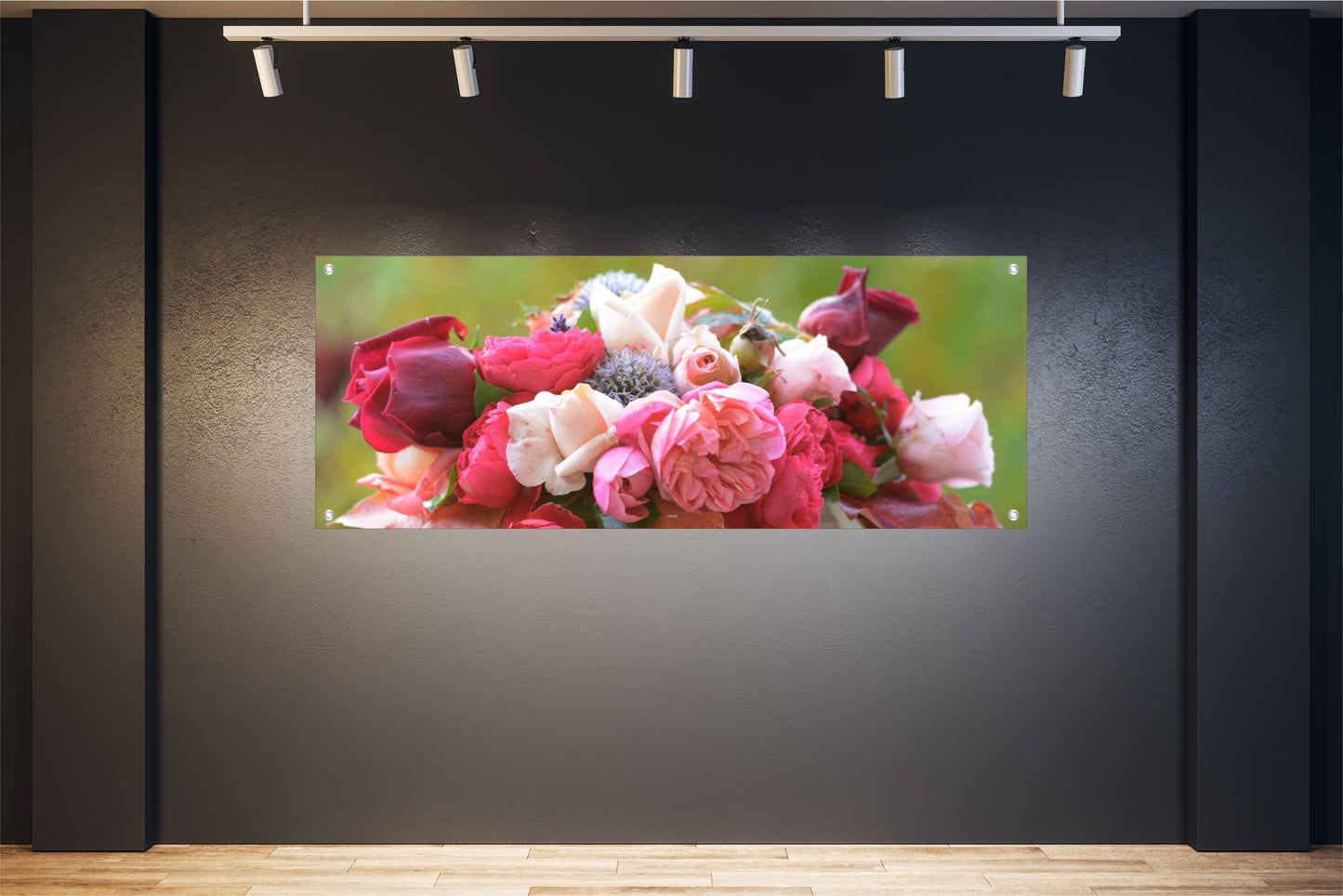 BLUMEN WANDBILDER POSTER DEKO BILDER XXL 160x60 BLÜTEN ROSEN BUNT