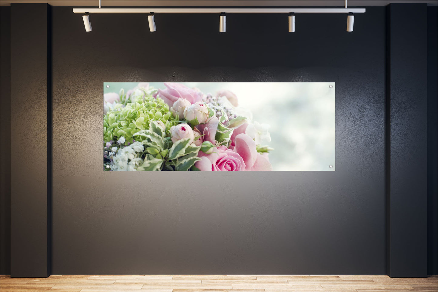 BLUMEN WANDBILDER POSTER DEKO BILDER XXL 160x60 ROSEN ROSA STRAUSS
