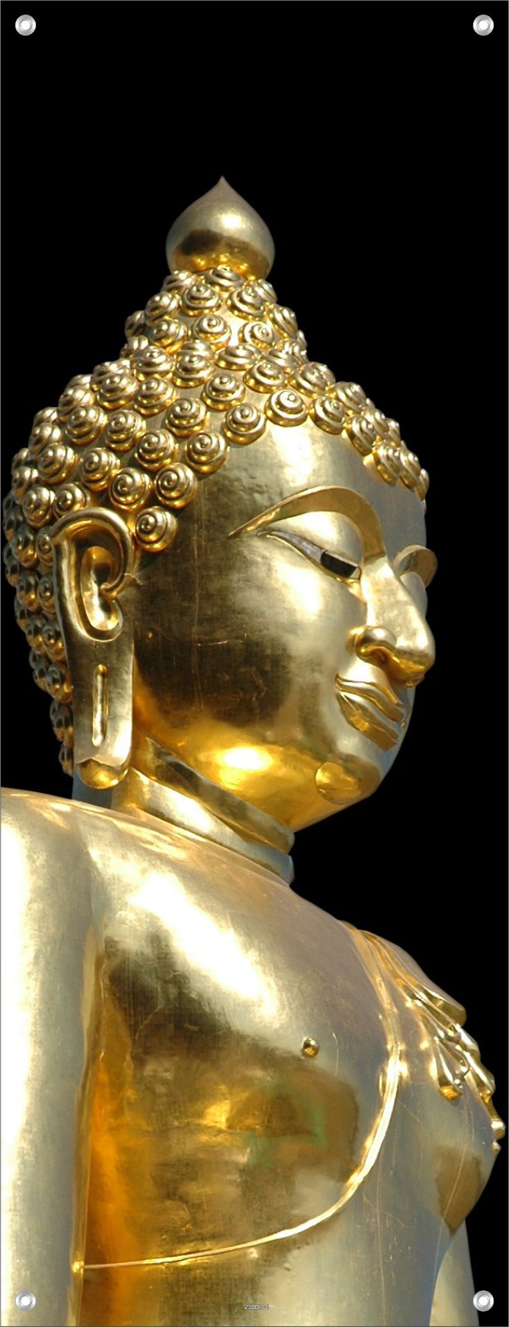 BUDDHA WANDBILDER POSTER DEKO BILDER XXL 60x160 STATUE GOLD MODERN