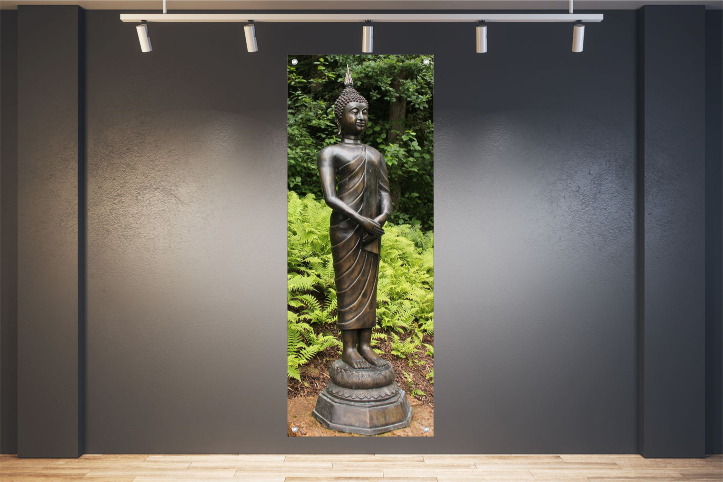 BUDDHA WANDBILDER POSTER  DEKO BILDER XXL 60x160 BUDDHA SKULPTUR GARTEN