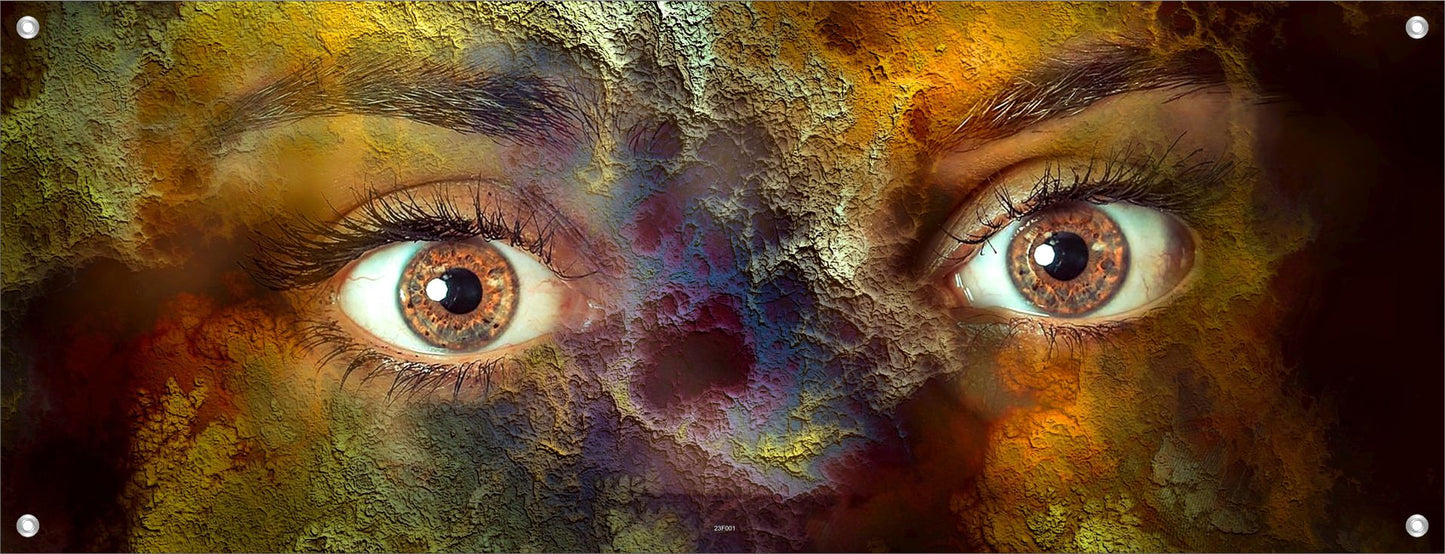 FANTASIE WANDBILDER POSTER DEKO BILDER XXL 160x60 FRAU AUGEN ABSTRAKT BUNT