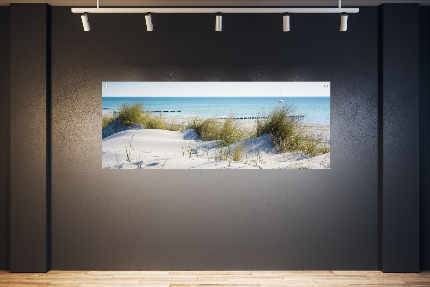 MEER WANDBILDER POSTER DEKO BILDER XXL 160x60 STRAND DÜNEN GRÄSER