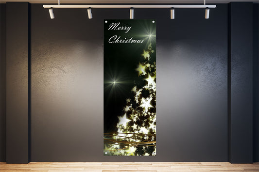 Deko Bild Poster Kunstdruck Wandbild XXL 160x60 cm Merry Christmas Modern