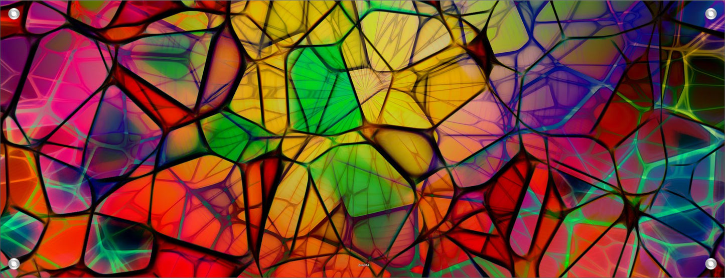 ABSTRAKTE WANDBILDER POSTER DEKO BILDER XXL 160x60 MOSAIK BUNT MODERN