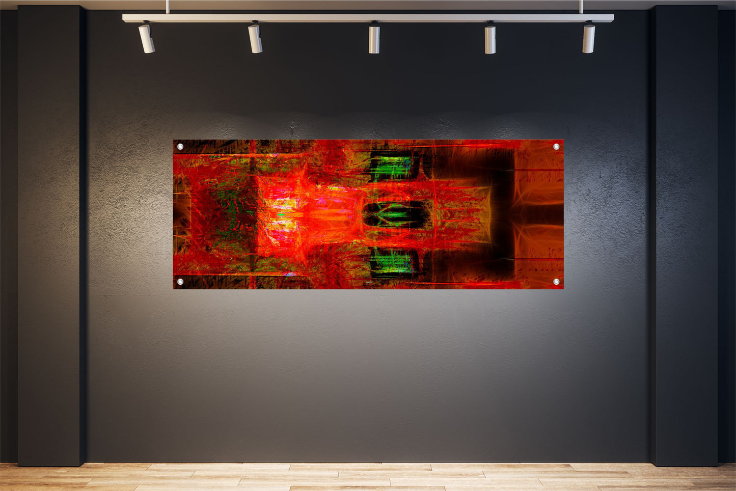 ABSTRAKTE WANDBILDER POSTER DEKO BILDER XXL 160x60 KUNST MODERN ROT