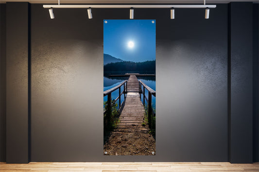 LANDSCHAFT WANDBILDER POSTER DEKO BILDER GROSS INNEN AUSSEN SEE NACHT NATUR