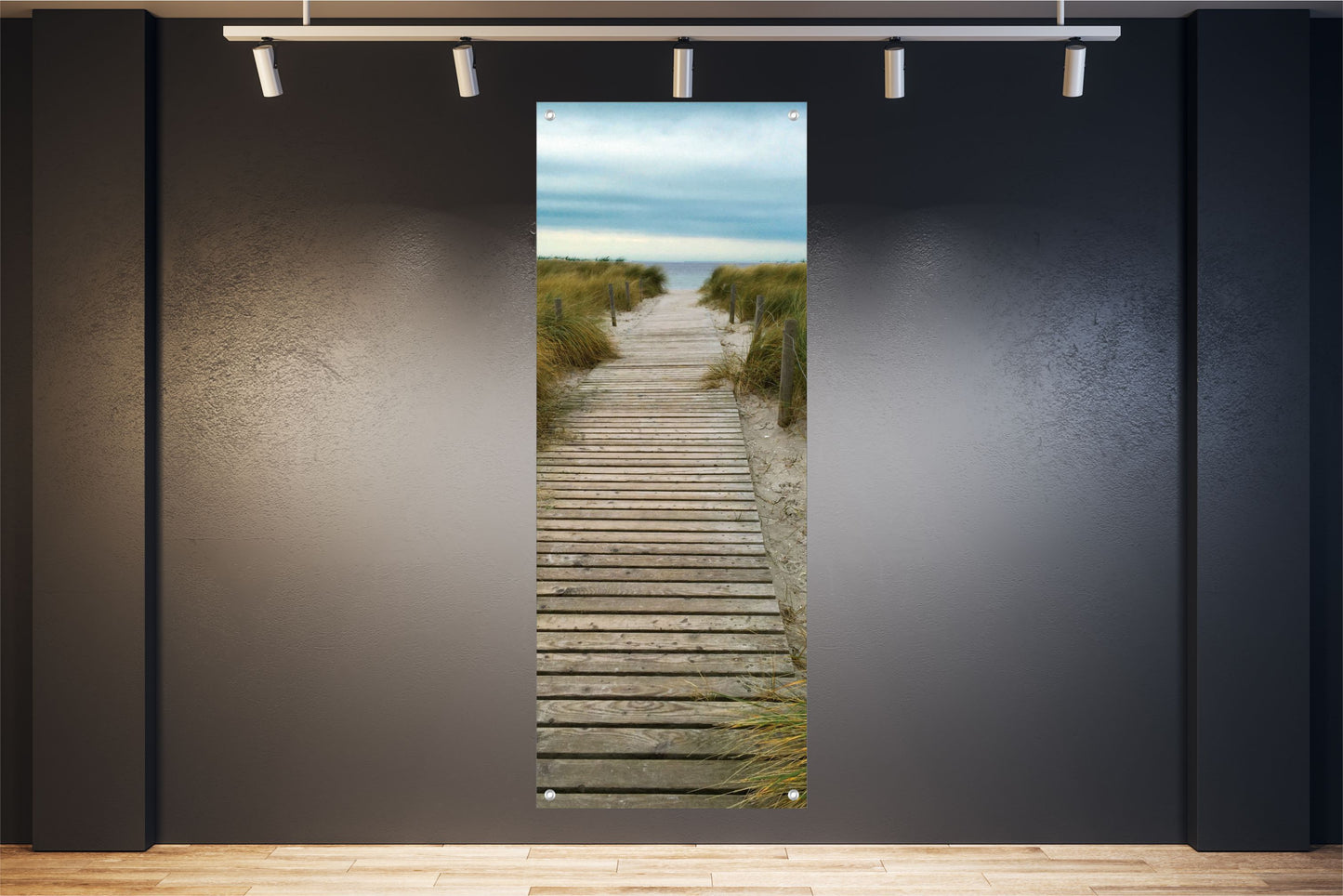 MEER WANDBILDER POSTER DEKO BILDER XXL 60x160 NATUR HOLZPFAD DÜNEN