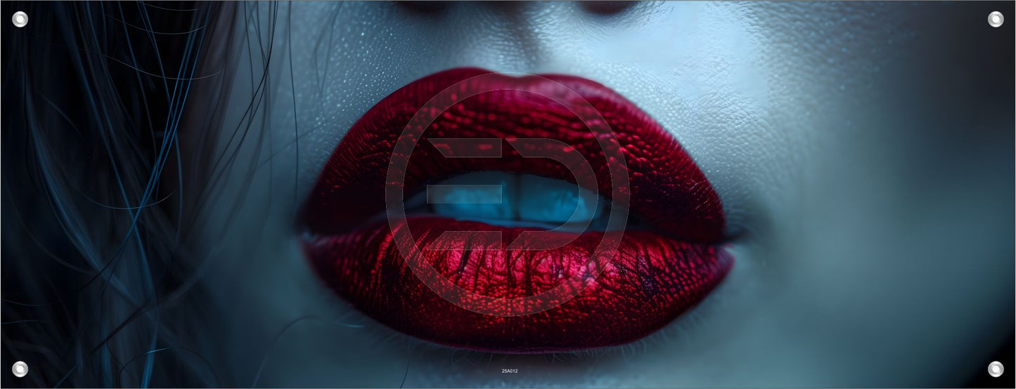ABSTRAKTE WANDBILDER POSTER DEKO BILDER XXL 160x60 FRAU ROTE LIPPEN