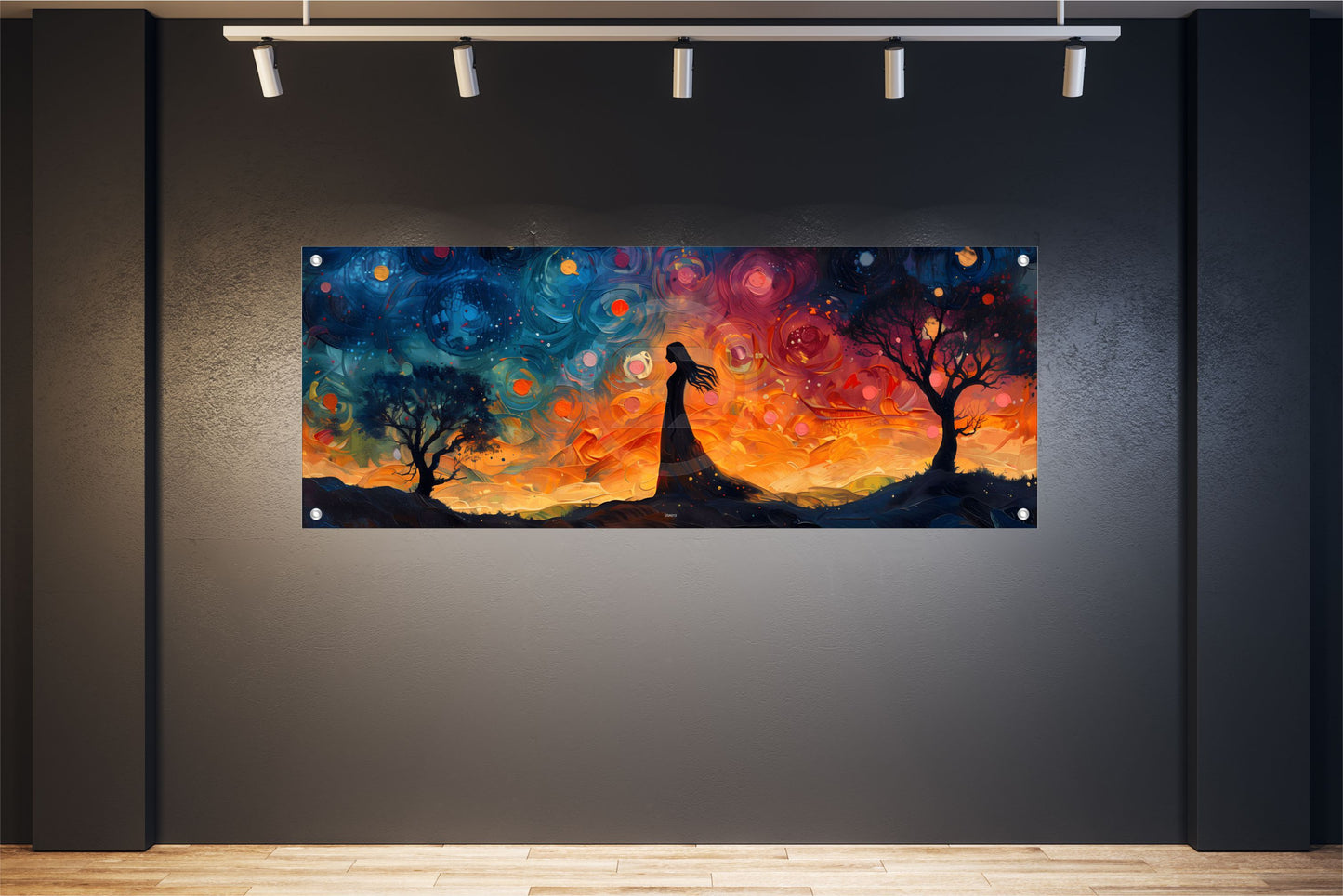 ABSTRAKTE WANDBILDER POSTER DEKO BILDER XXL 160x60 MALEREI BUNT FRAU