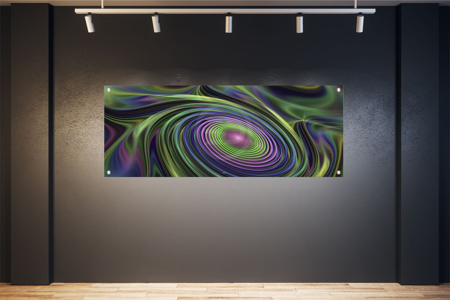 ABSTRAKTE WANDBILDER POSTER DEKO BILDER XXL 160x60 DIGITAL KUNST WIRBEL