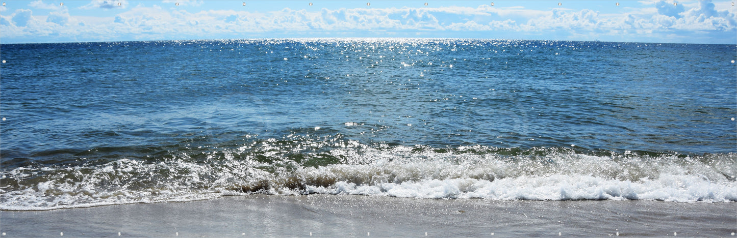 Outdoor Bild Banner Draußen Gartenposter wetterfest 560x180 Natur Strand Meer