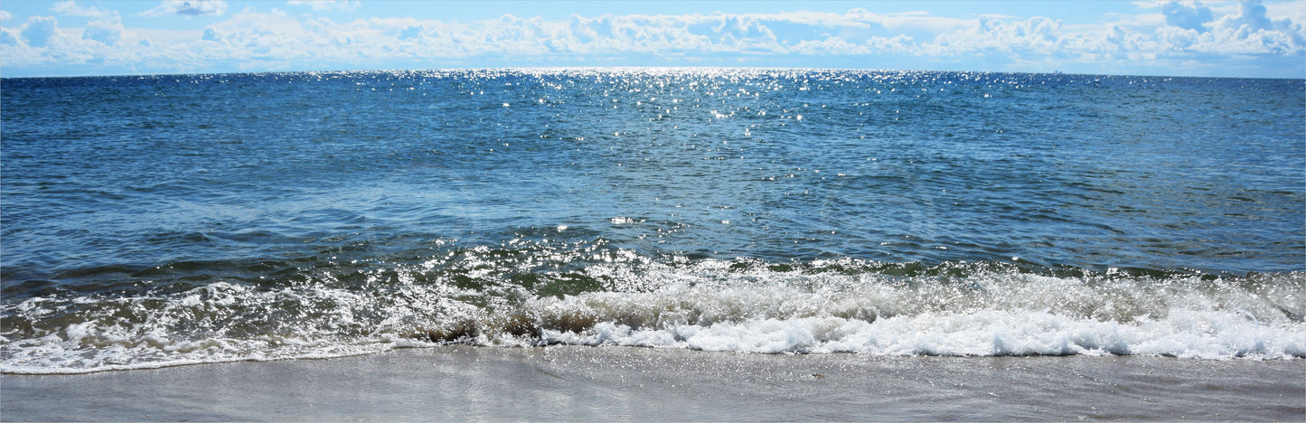 Outdoor Bild Banner Draußen Gartenposter wetterfest 560x180 Natur Strand Meer