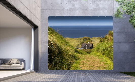 Outdoor Bild Banner Außen Gartenposter wetterfest XXL 300x250 Landschaft Meer Natur