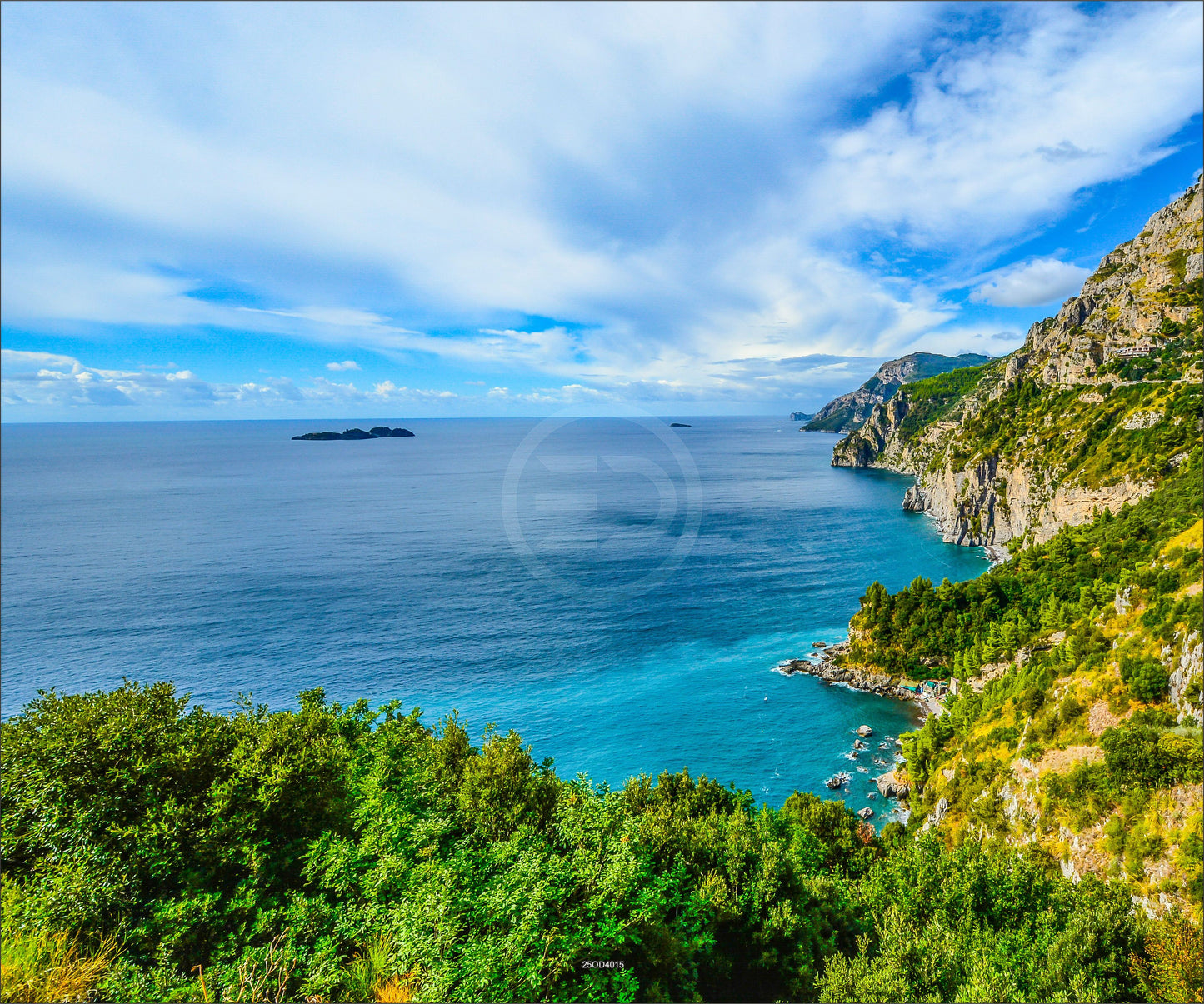 Outdoor Bild Banner Außen Gartenposter wetterfest XXL 300x250 Aussicht Insel Meer