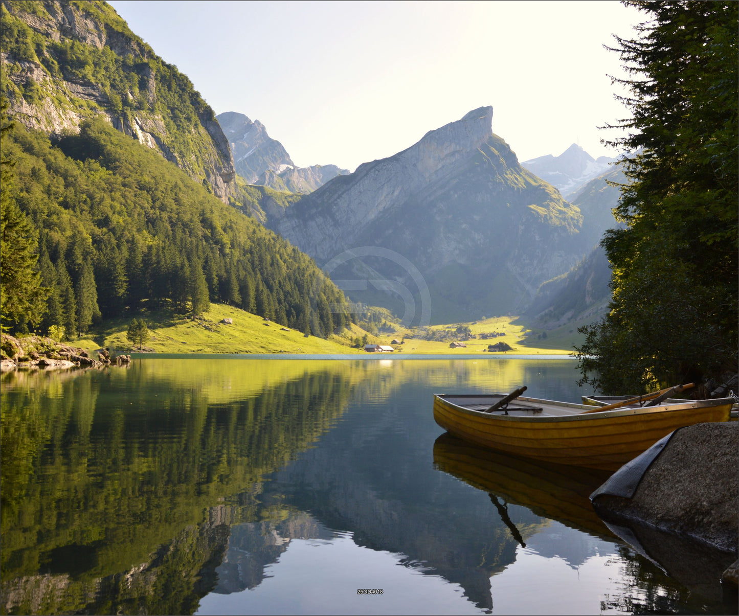 Outdoor Bild Banner Außen Gartenposter wetterfest XXL 300x250 Berge See Natur